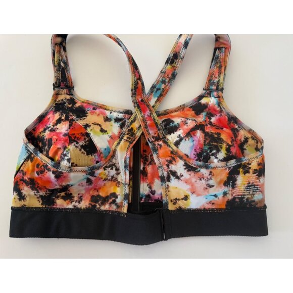 Shefit 3Luxe Womens 3XL Adjustable Sports Bra Front-Zip Medium Impact NWOT Bold - Picture 2 of 12